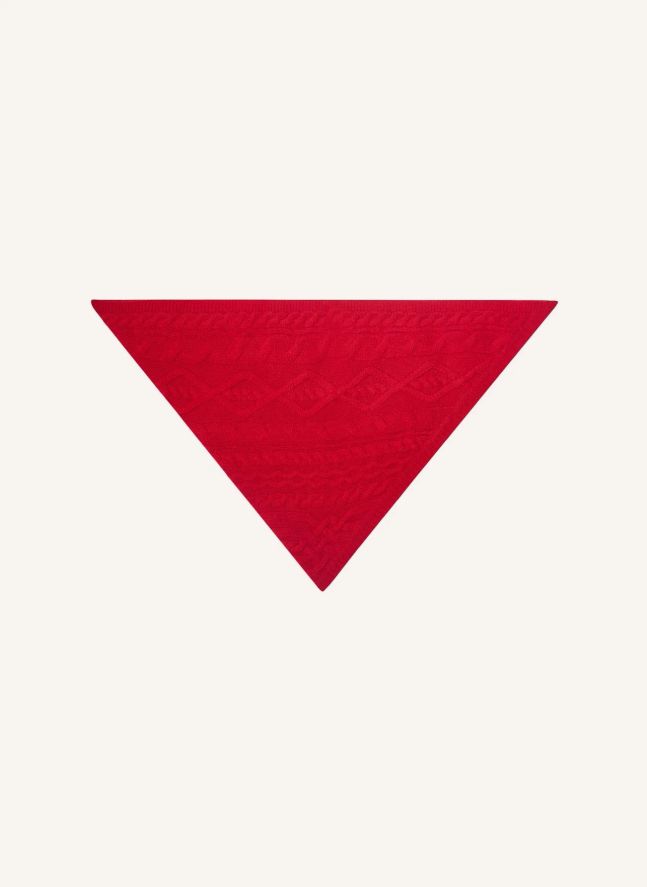 Foulard Triangle Sacha Cachemire | Rouge