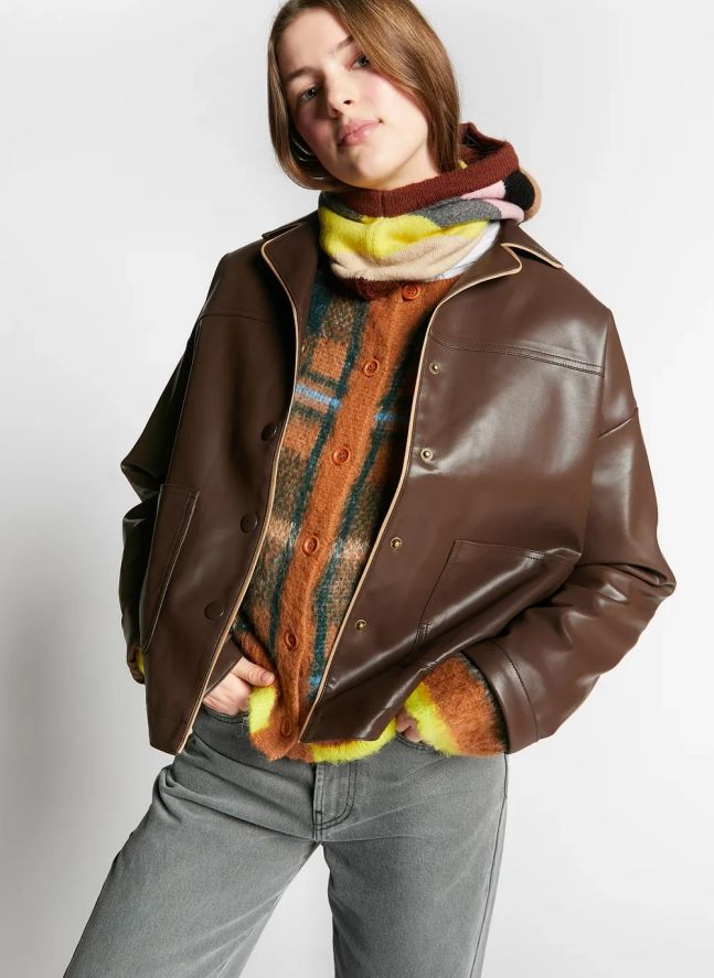Cagoule Wedding Rayée | Marron
