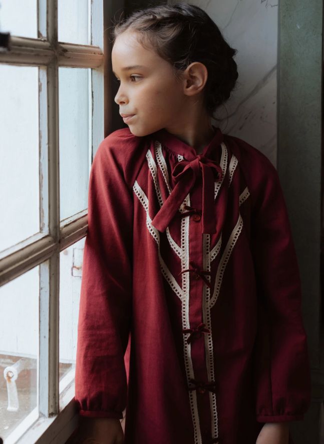 Robe Venise Coton Bio | Bordeaux