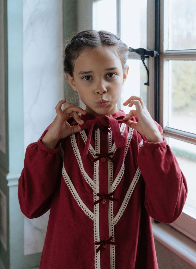 Robe Venise Coton Bio | Bordeaux