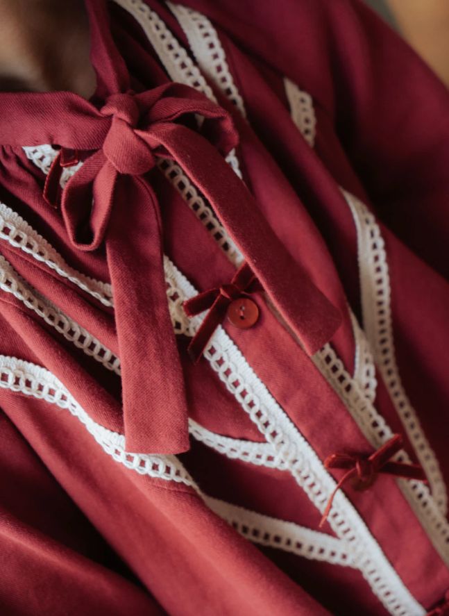 Robe Venise Coton Bio | Bordeaux