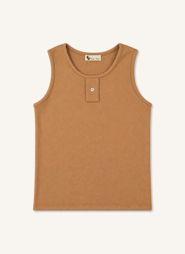 Débardeur Catcheur Coton Bio | Caramel