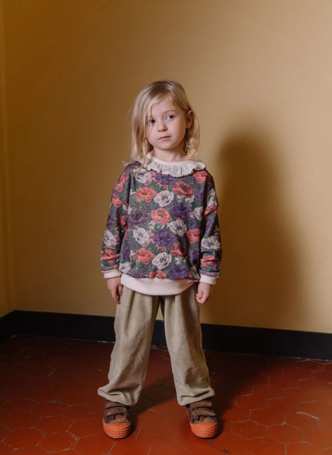 Pantalon Porgy Velours Coton Bio | Sauge