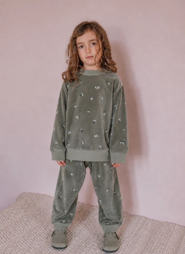 Sweat Bart Gui Velours Coton Bio | Kaki