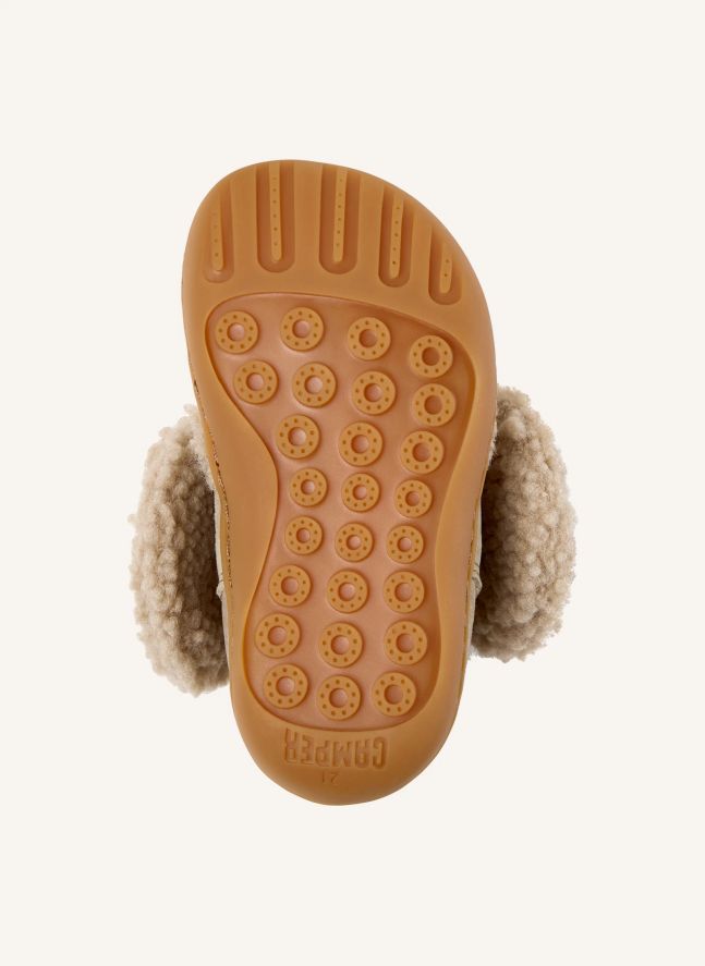 Bottines Façon Sherpa Lapin Twins | Beige