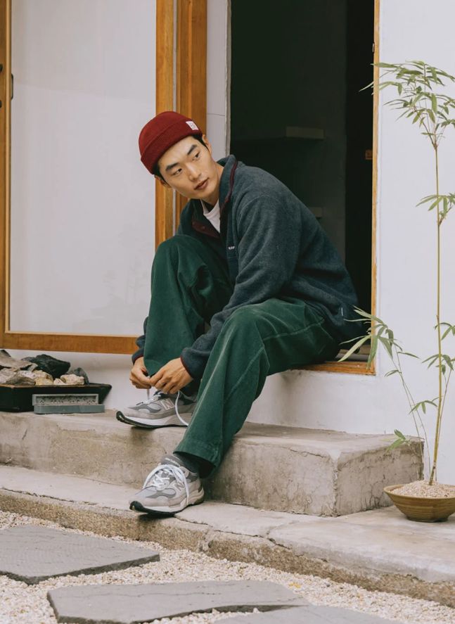 Pantalon Fatigue Velours Côtelé | Vert forêt