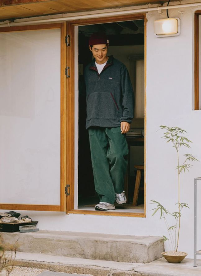 Pantalon Fatigue Velours Côtelé | Vert forêt