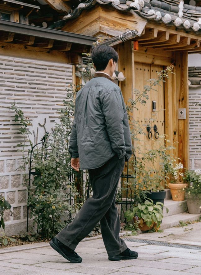 Pantalon Fatigue Velours Côtelé | Gris anthracite