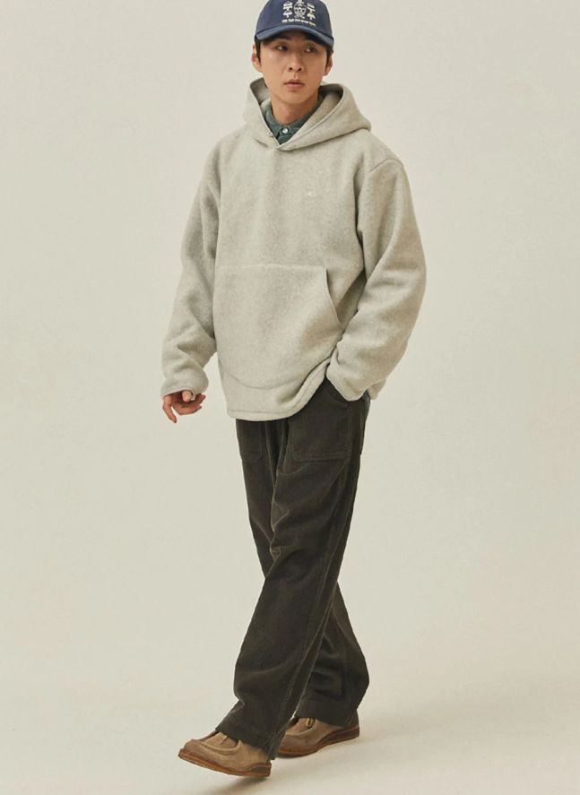 Pantalon Fatigue Velours Côtelé | Gris anthracite