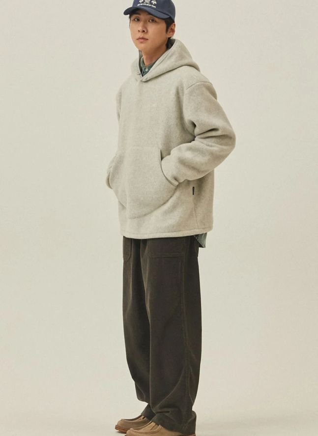 Pantalon Fatigue Velours Côtelé | Gris anthracite