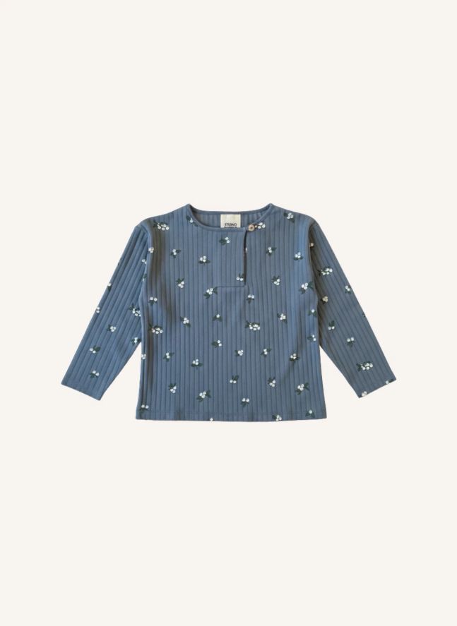 T-shirt Orso Gui Coton Bio | Bleu gris