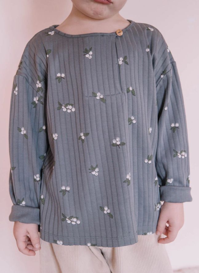 T-shirt Orso Gui Coton Bio | Bleu gris