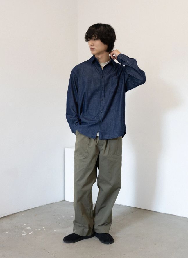Chemise Cambray | Bleu marine