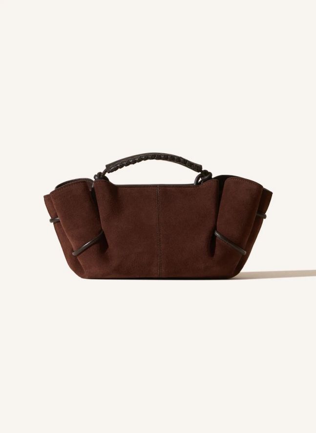 Sac Arta Mini Suède | Marron foncé