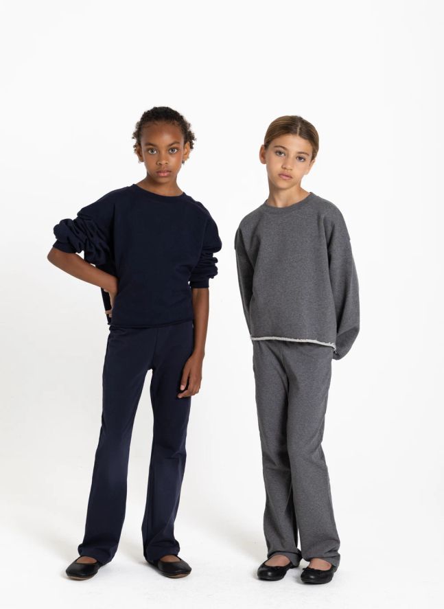 Sweat Kensington Coton Bio | Gris chiné