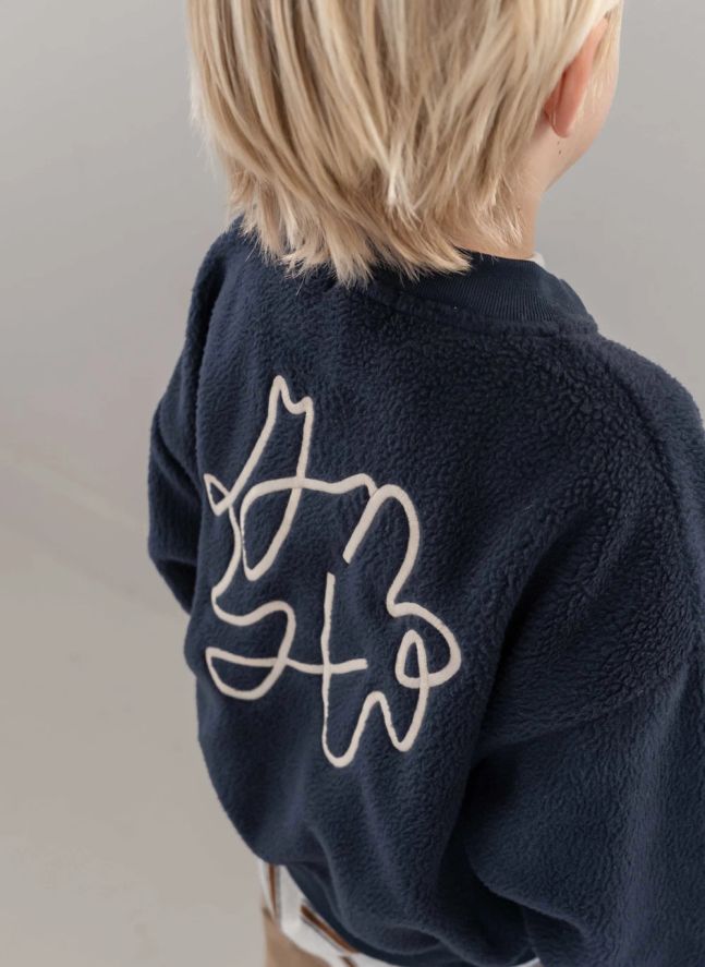 Sweat Zippé Jimmy | Bleu marine