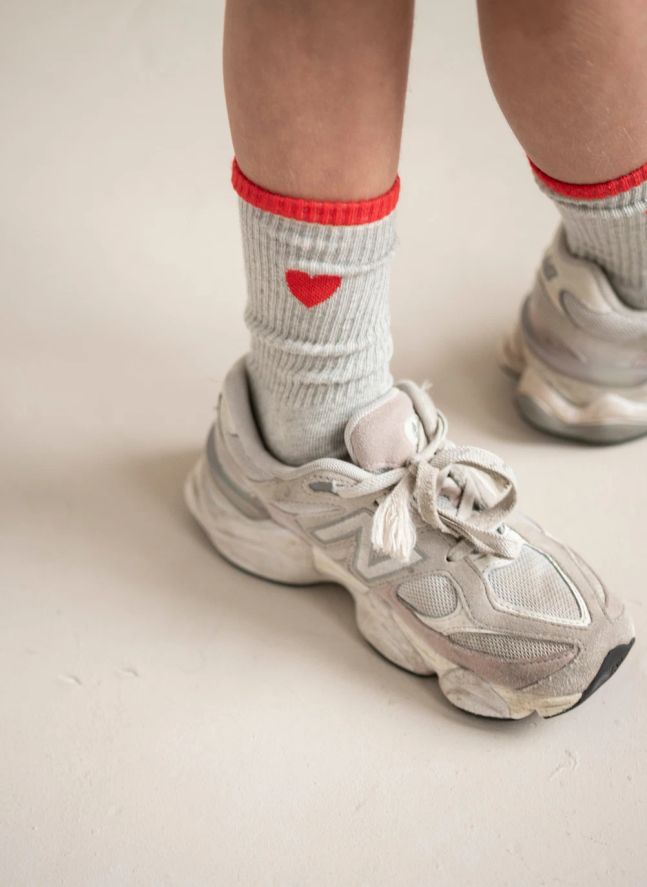 Chaussettes Fancy Sport Coton Bio | Gris chiné