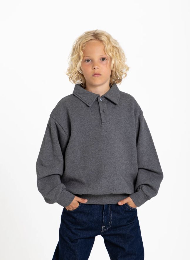Polo Langford Coton Bio | Gris chiné