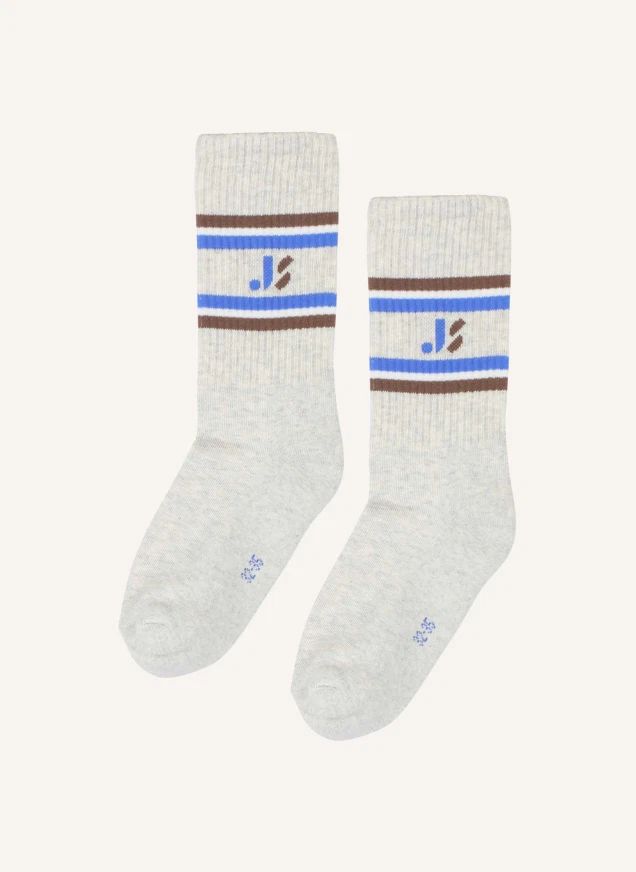 Chaussettes Chinées Js Sport Coton Bio | Gris clair