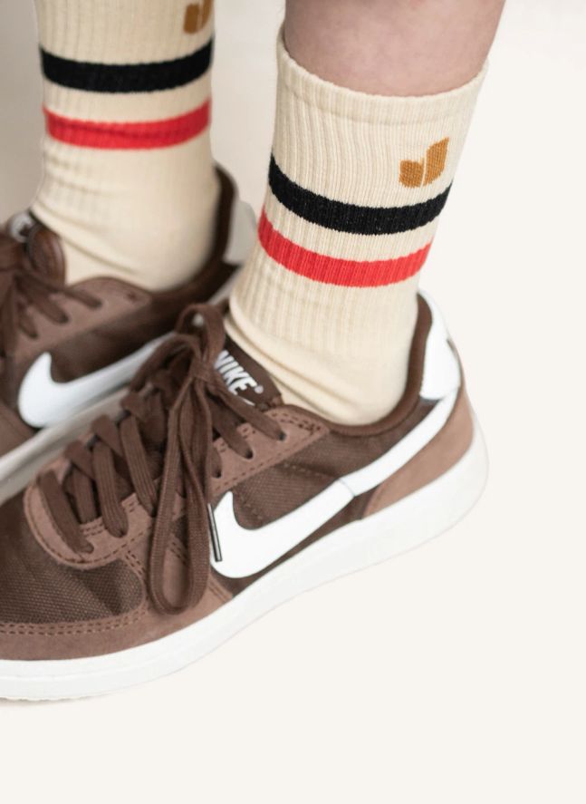Chaussettes J Sport Coton Bio | Beige