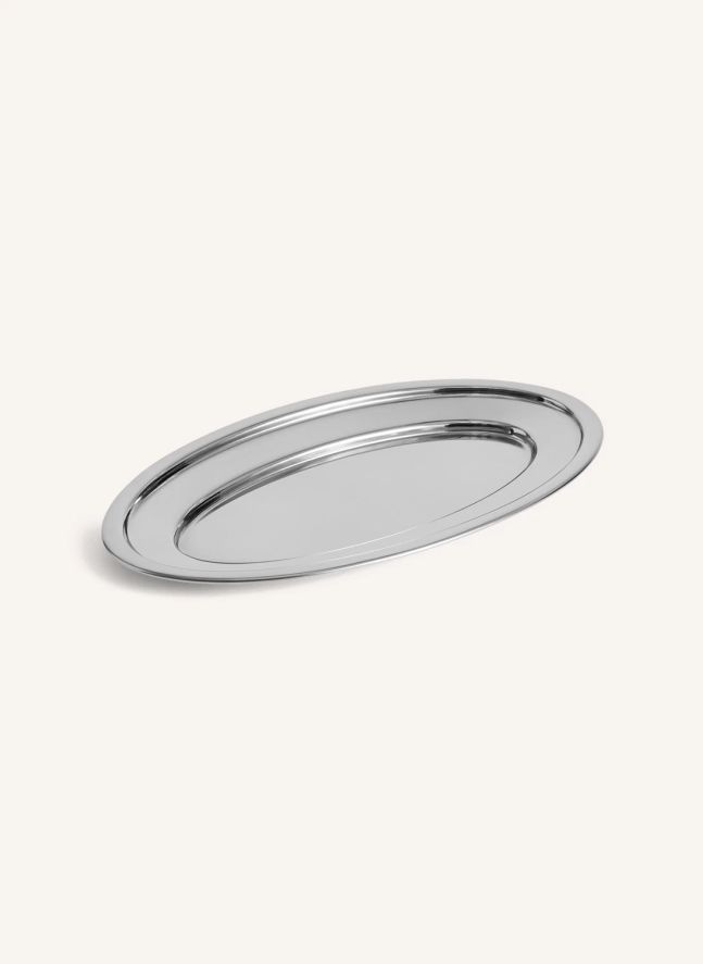 Plat oval en acier Essential | Acier