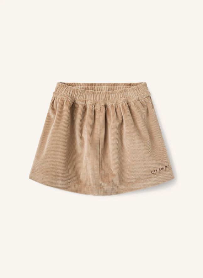 Jupe Velours Côtelé Coton Bio | Beige