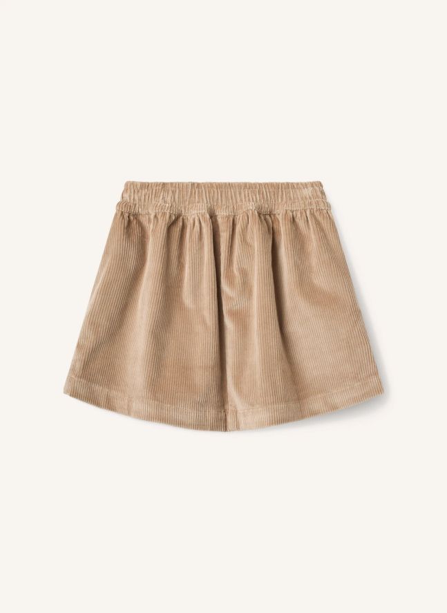 Jupe Velours Côtelé Coton Bio | Beige