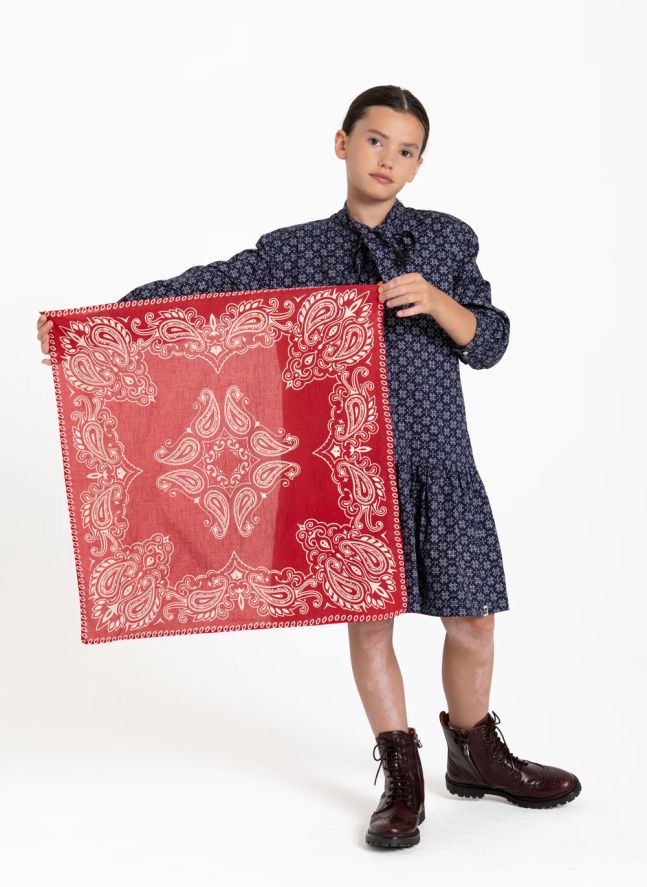 Foulard Elyne Bandana | Rouge foncé