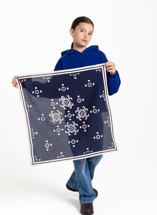 Foulard Elyne Bandana | Bleu indigo