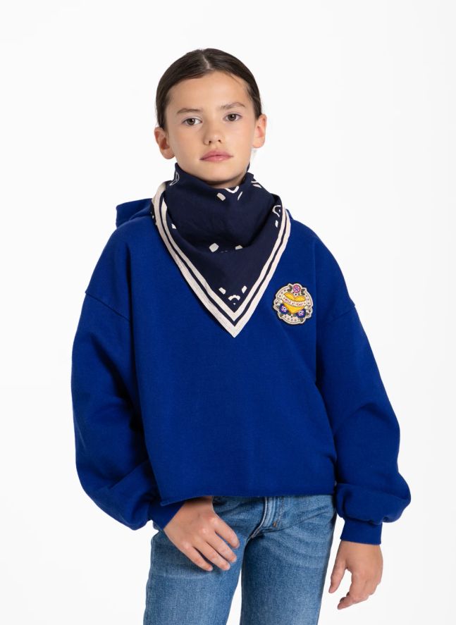 Foulard Elyne Bandana | Bleu indigo