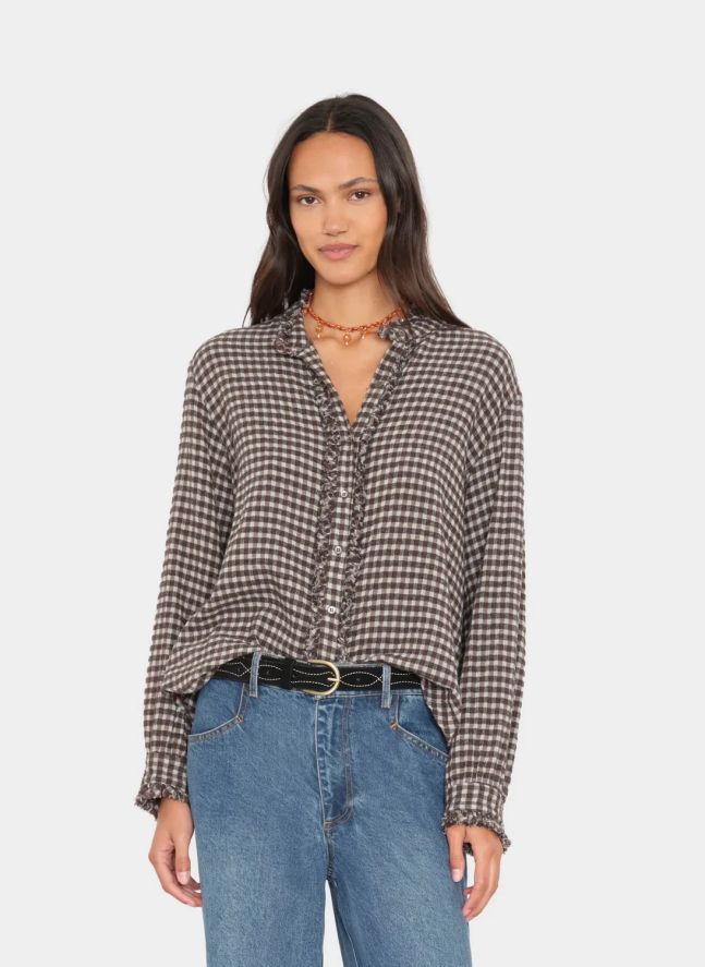 Blouse Amélie Coton | Marron
