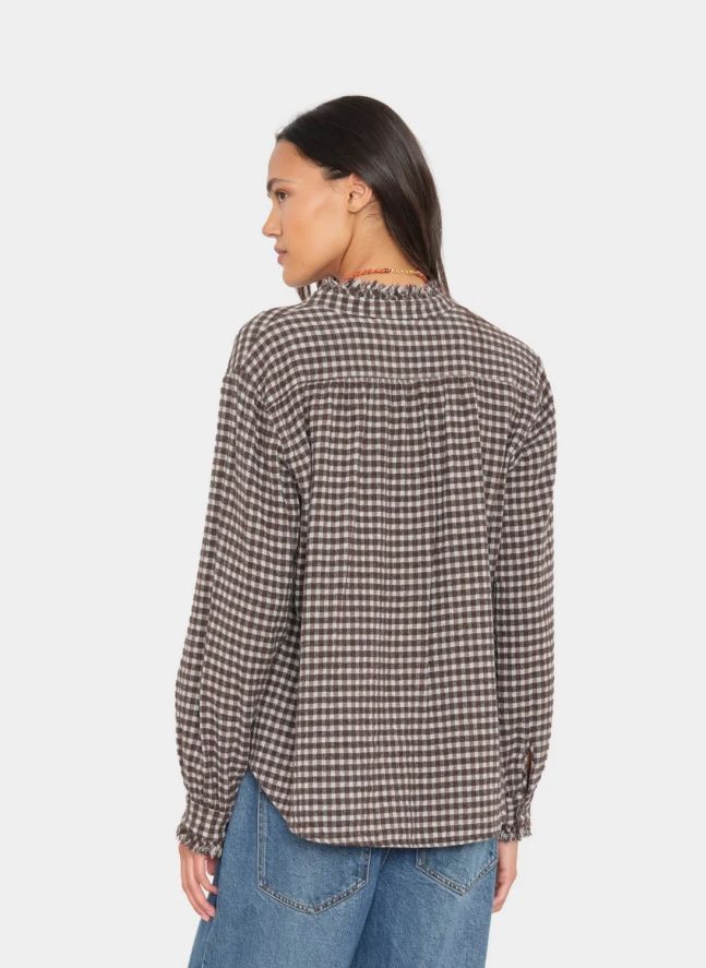 Blouse Amélie Coton | Marron