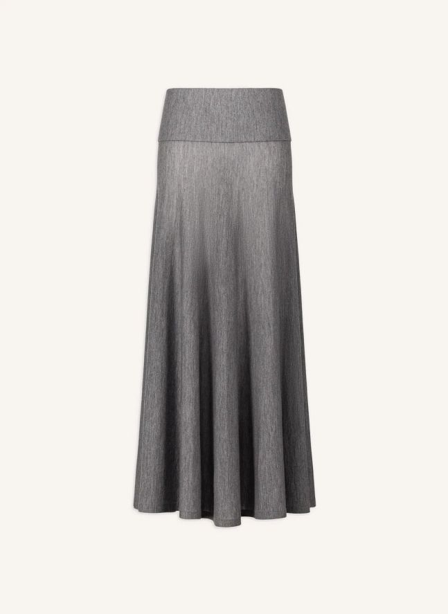 Jupe Cascade Laine | Gris