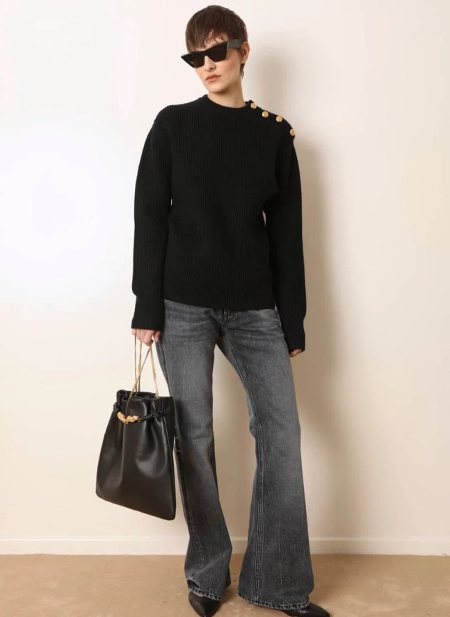 Pull Bobine Laine | Noir