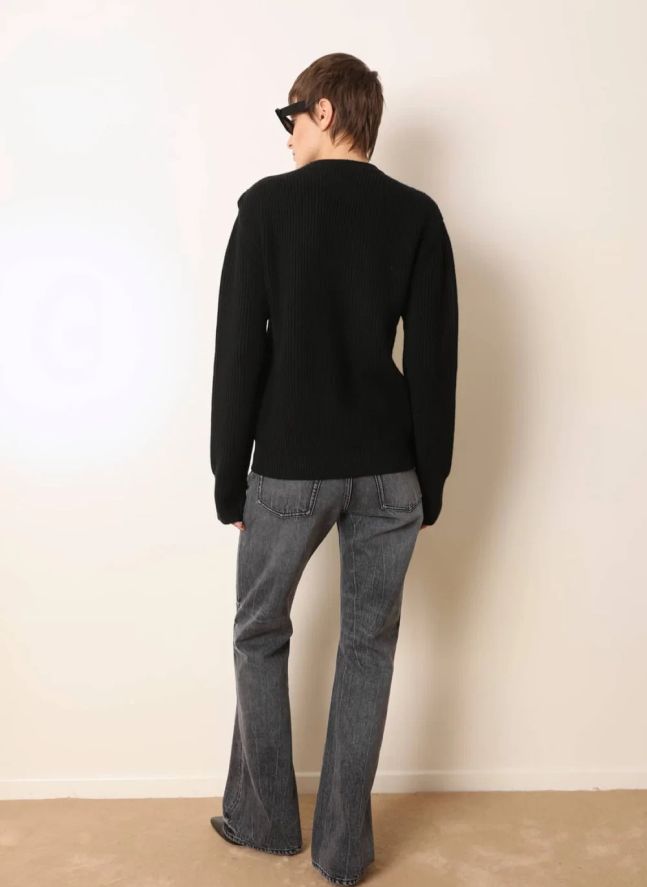 Pull Bobine Laine | Noir