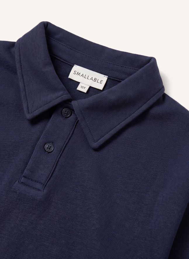 Polo Langford Coton Bio | Bleu marine