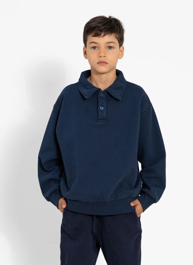 Polo Langford Coton Bio | Bleu marine