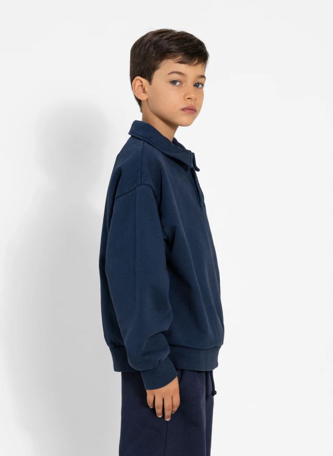 Polo Langford Coton Bio | Bleu marine