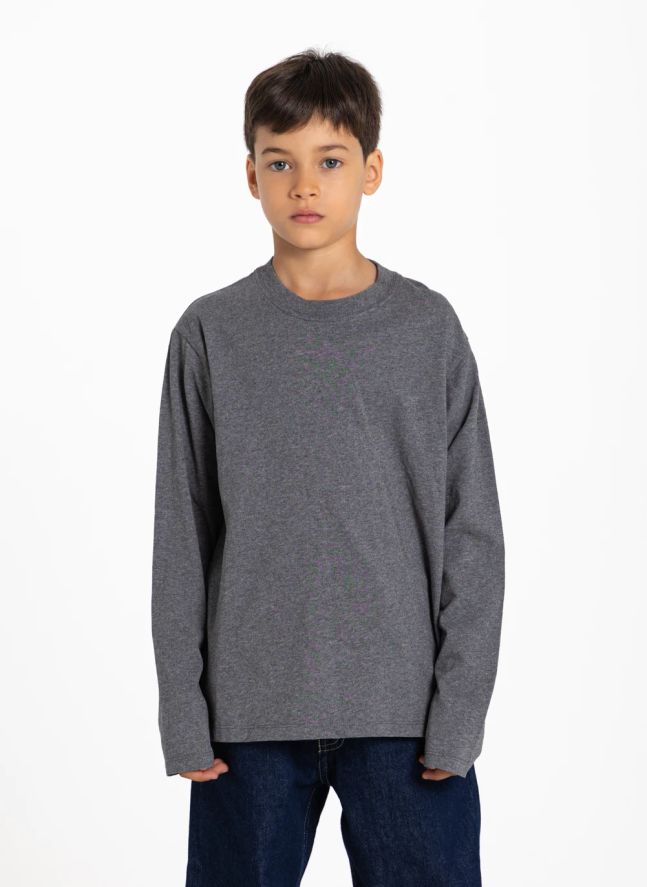 T-shirt Montague Coton Bio | Gris chiné