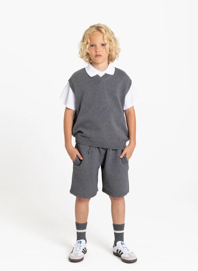 Short Webtminster Coton Bio | Gris chiné