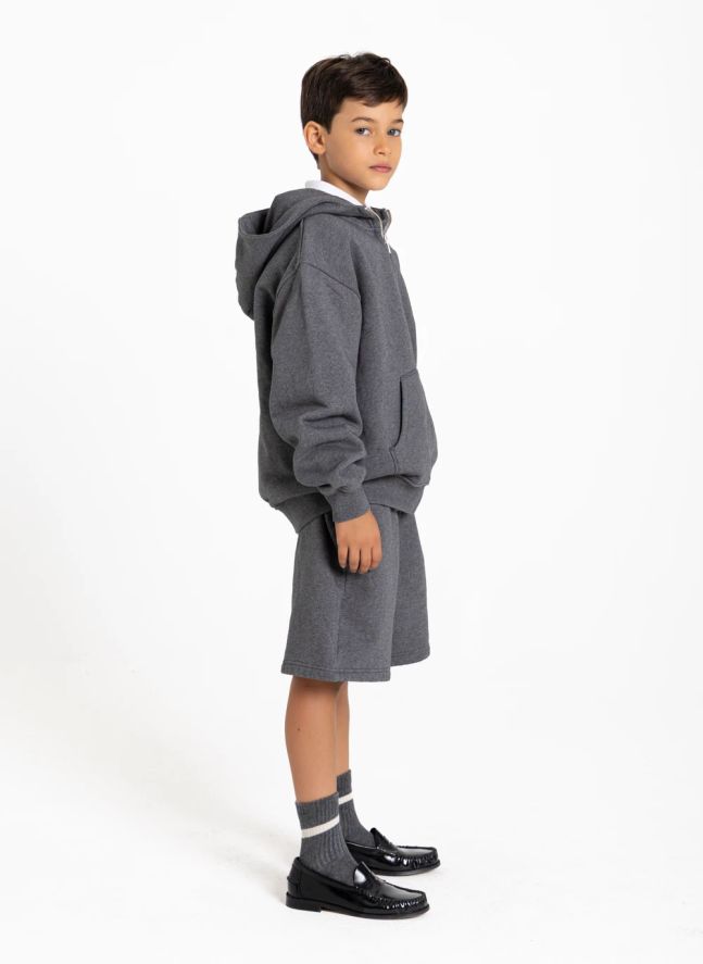 Sweat Whitmore Coton Bio | Gris chiné