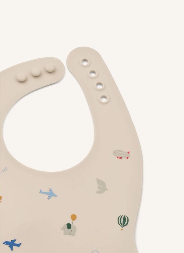 Bavoirs en silicone Ember - Set de 2 | Flying/Sandy