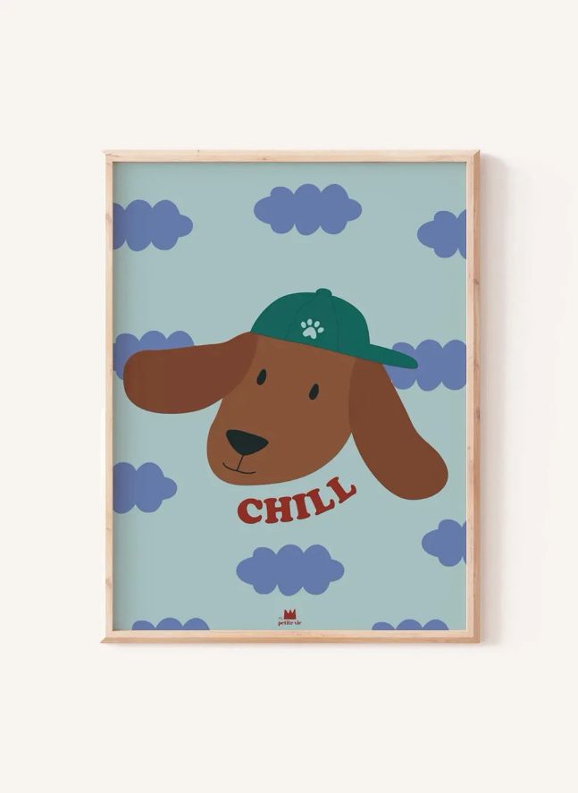 Cartel de Chill Dog | Azul Cielo