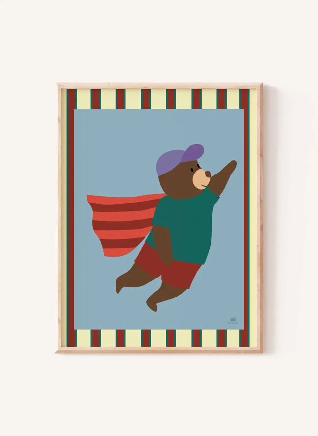 Cartel de «El superhéroe» | Azul Cielo