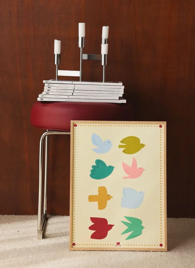 Cartel «Twins Birds» | Crema