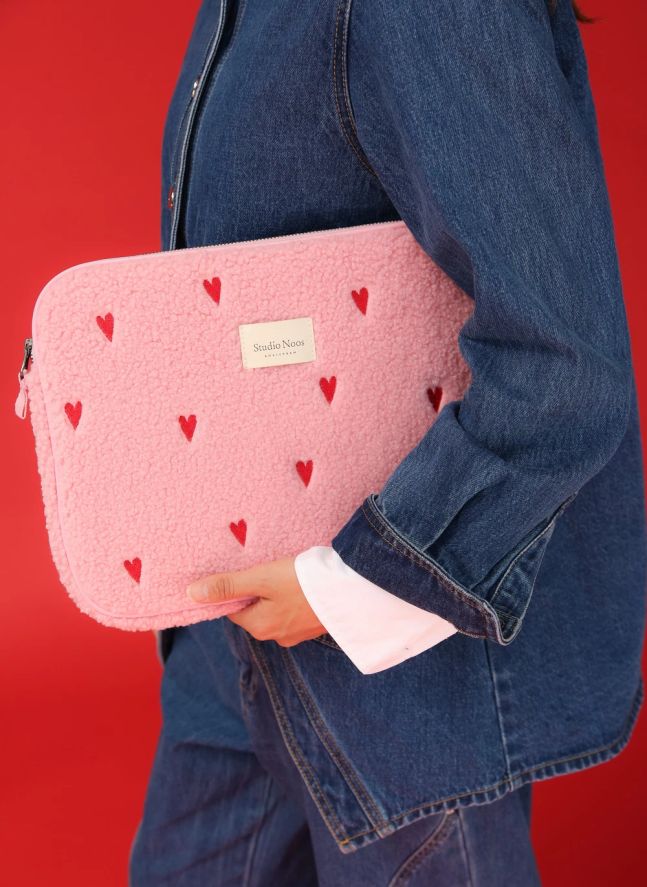 Housse d'ordinateur Hearts | Rose