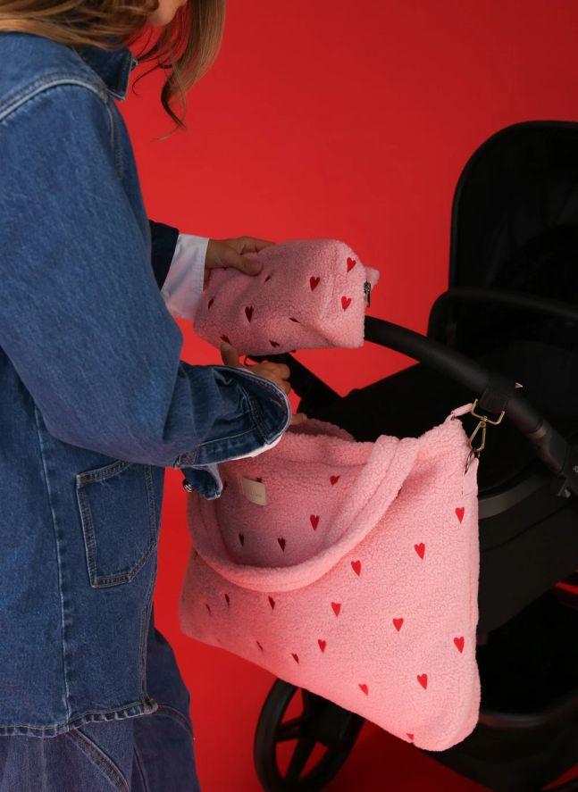 Sac à langer Hearts | Rose