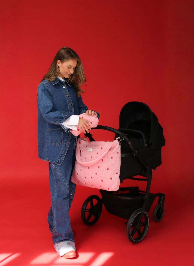 Sac à langer Hearts | Rose