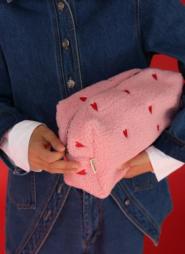 Trousse de toilette Hearts | Rose