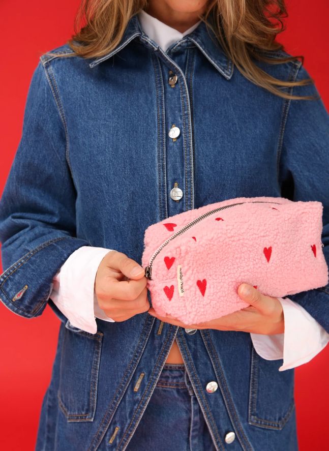 Trousse de toilette Hearts | Rose